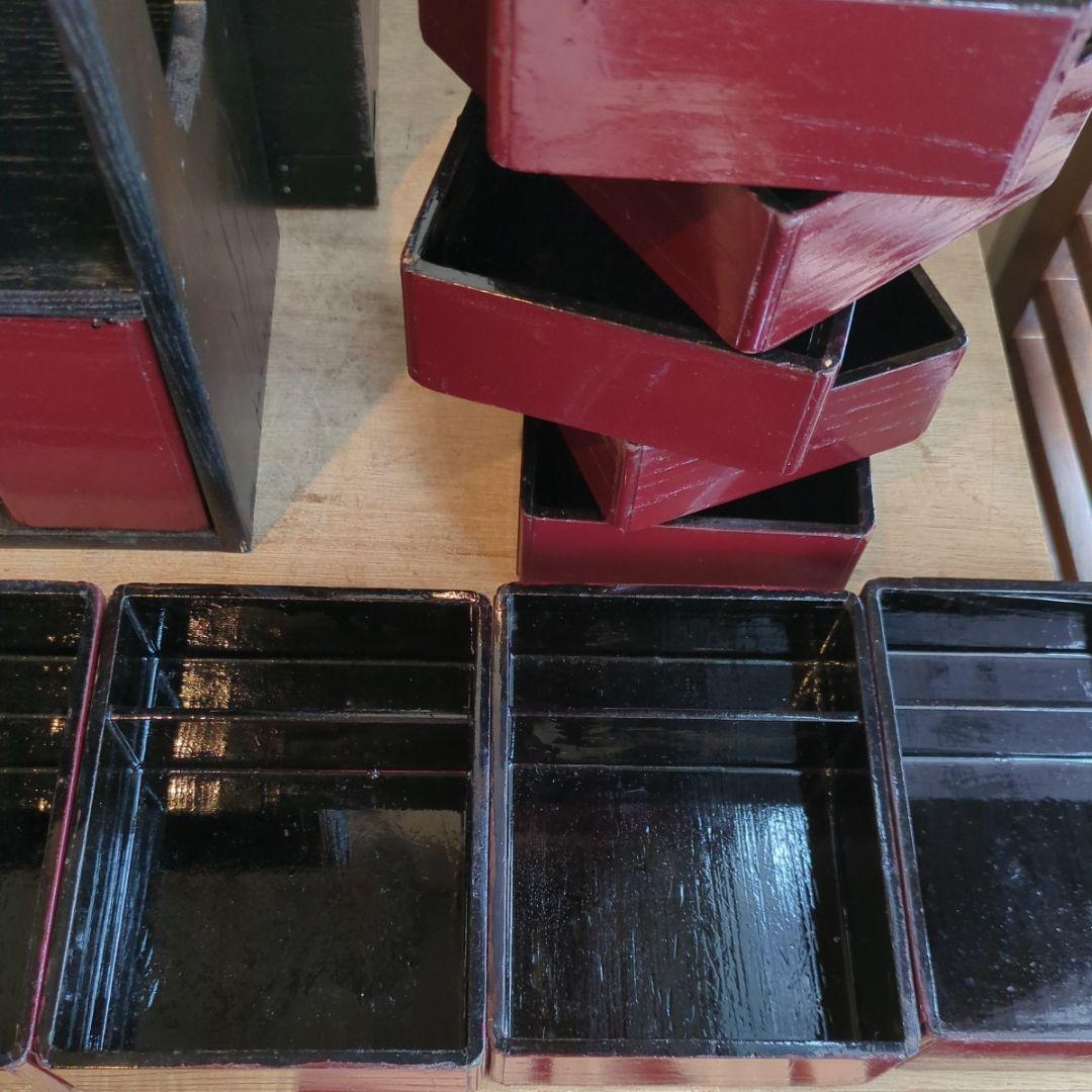 骨董　弁当箱　木製　漆　酒器　重箱　物入　手提げ木箱　アンティーク