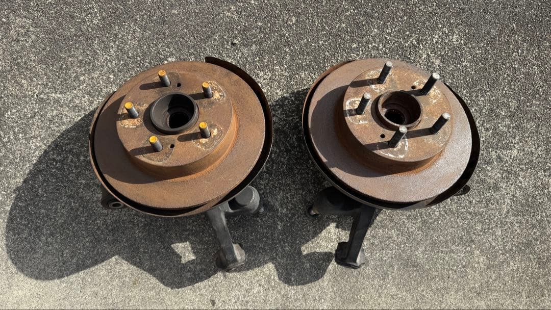 S13 シルビア 5穴化用ハブ•ナックルセット (フロント、リア)