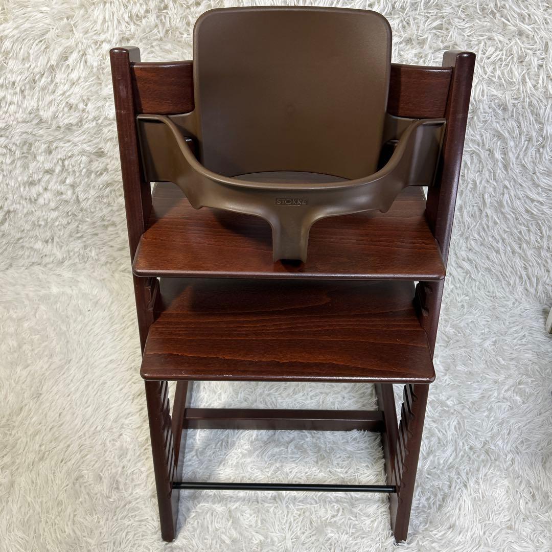 ストッケ トリップ トラップ ベビーチェア+ベビーセット ウォールナットブラウン