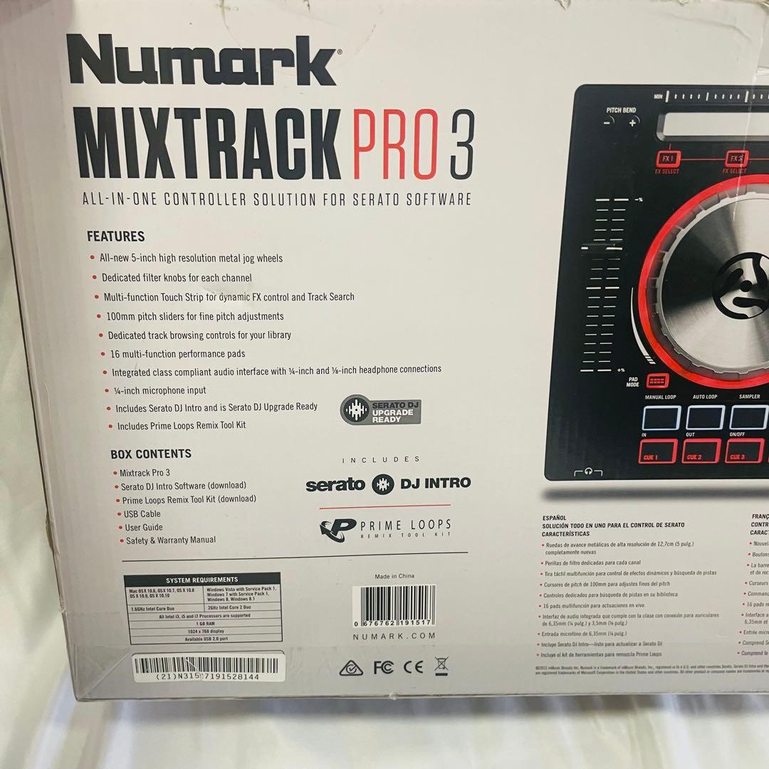 Numark Mixtrack Pro 3 DJコントローラー 美品 箱・説明書