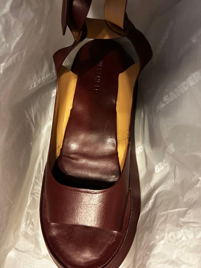 ジルサンダー　jil sander サンダル　チャンキーソール　38