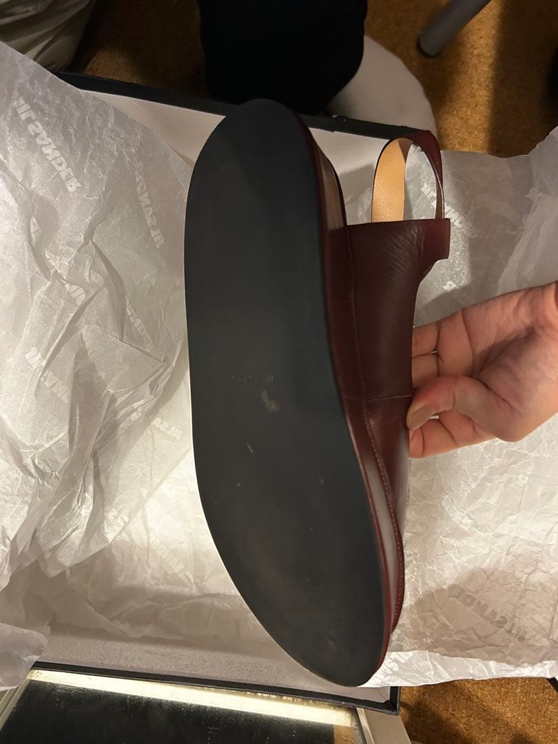 ジルサンダー　jil sander サンダル　チャンキーソール　38