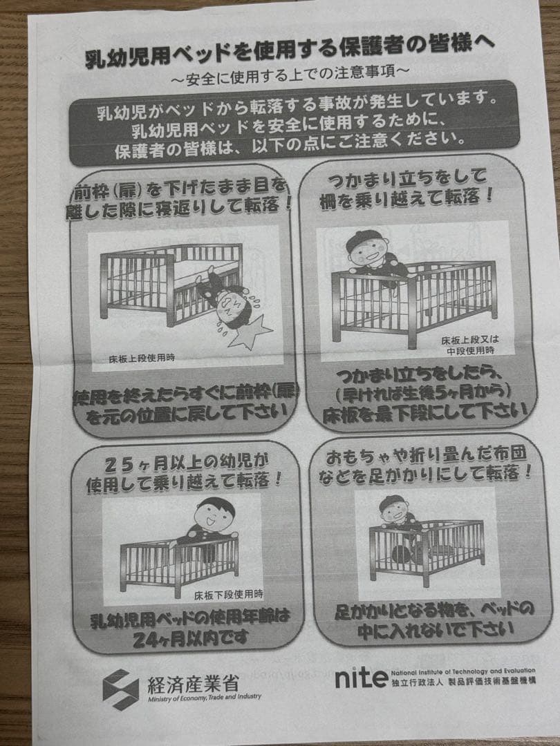 サワベビー トリプルスライドミニベッド P型コパン 90✖️60キャスター付き