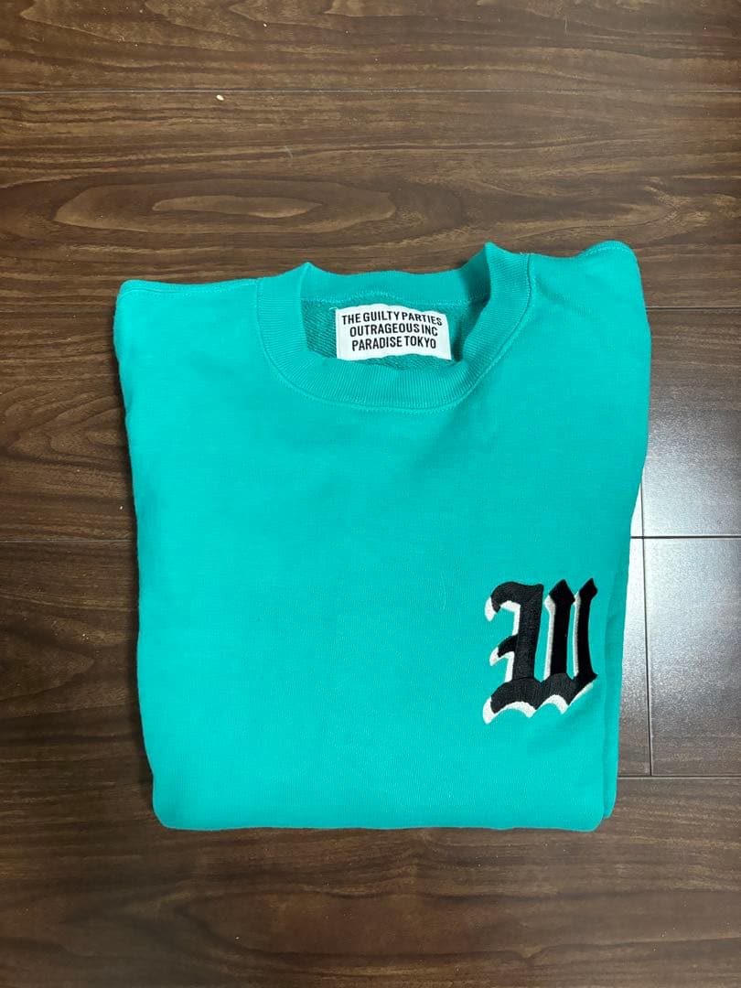 【値下げ交渉可能】WACKO MARIA ターコイズ スウェット