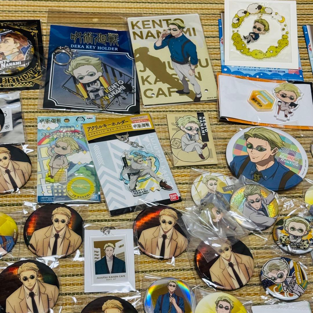 まとめ 呪術廻戦 七海建人 缶バッジ アクリルキーホルダー 等 セット 。