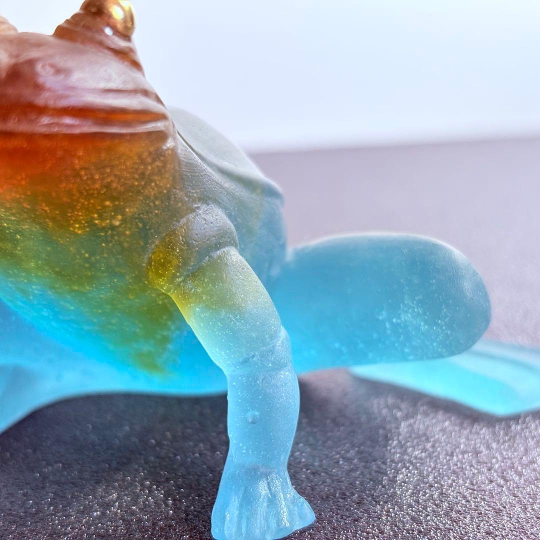 緑　カエル　蛙　ドーム　フランス　置物　ナンシー　ガレ　アンティーク　クリスタル