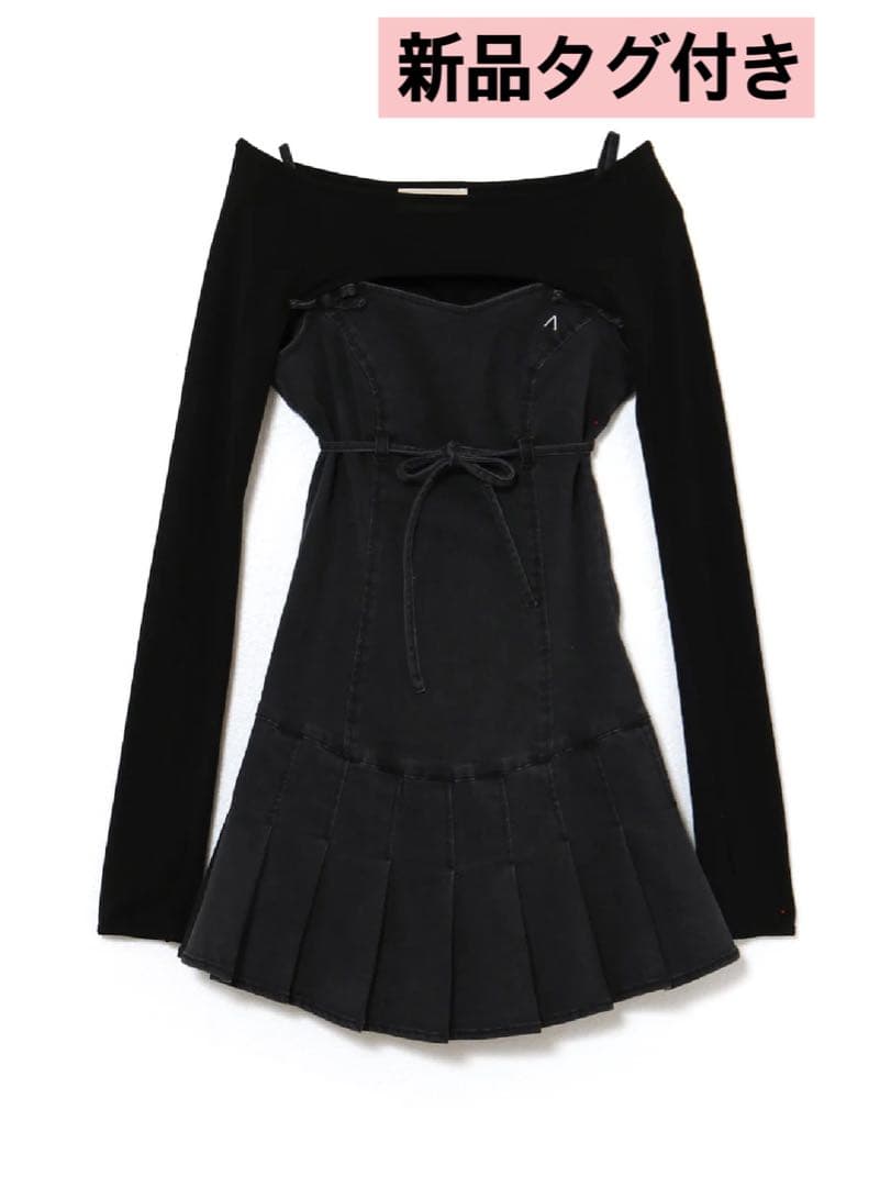 andmaryアンドマリー❤︎Bonnie denim mini dress