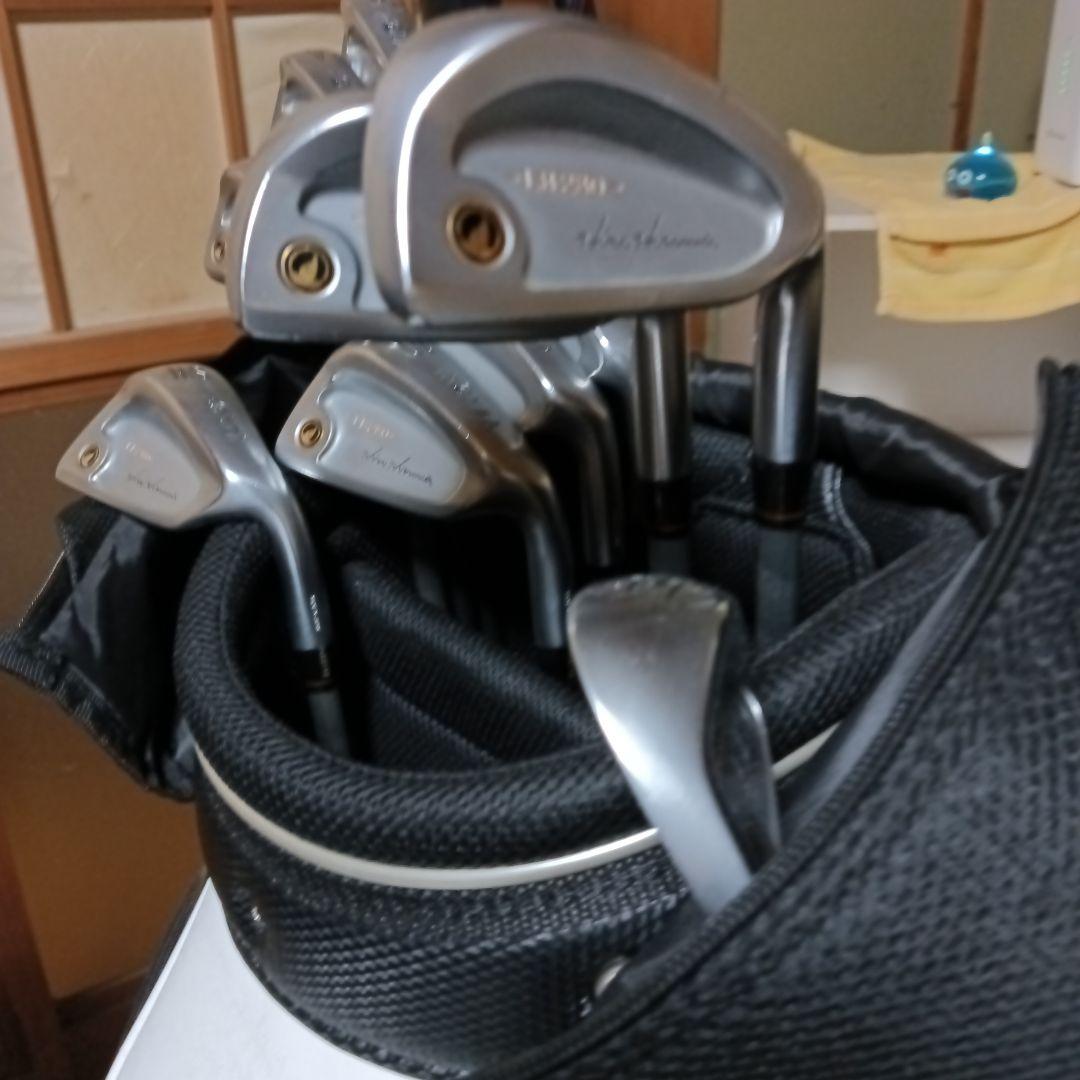美品。本間アイアンlb２８０、キャディバッグ付き