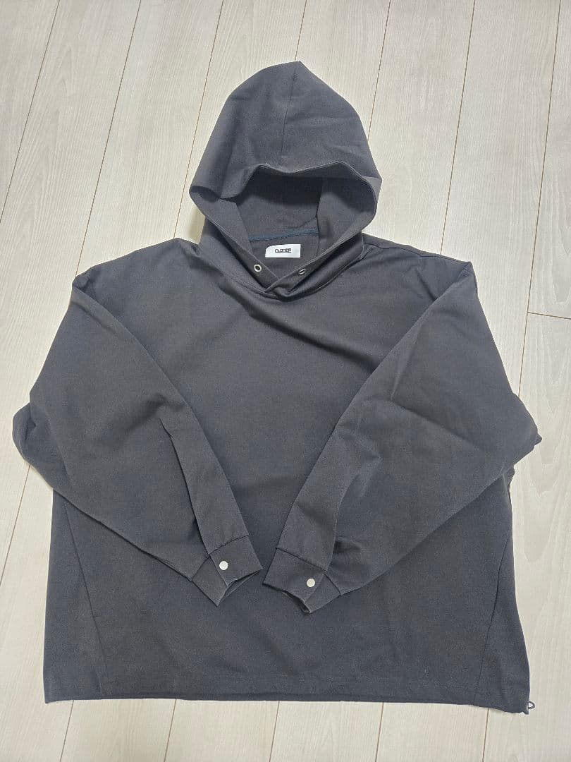carorie HEAVY PONTE HOODIE GRAY XXLサイズ