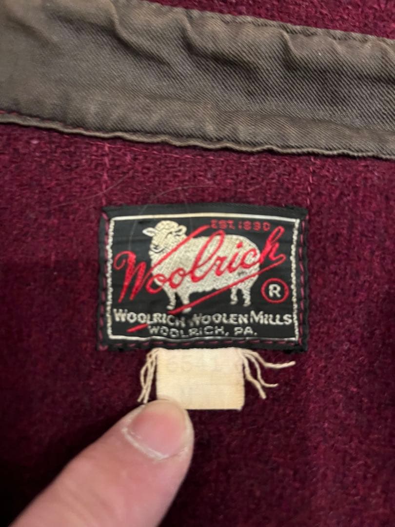 ヴィンテージ50.60sウールリッチ　ウールシャツ