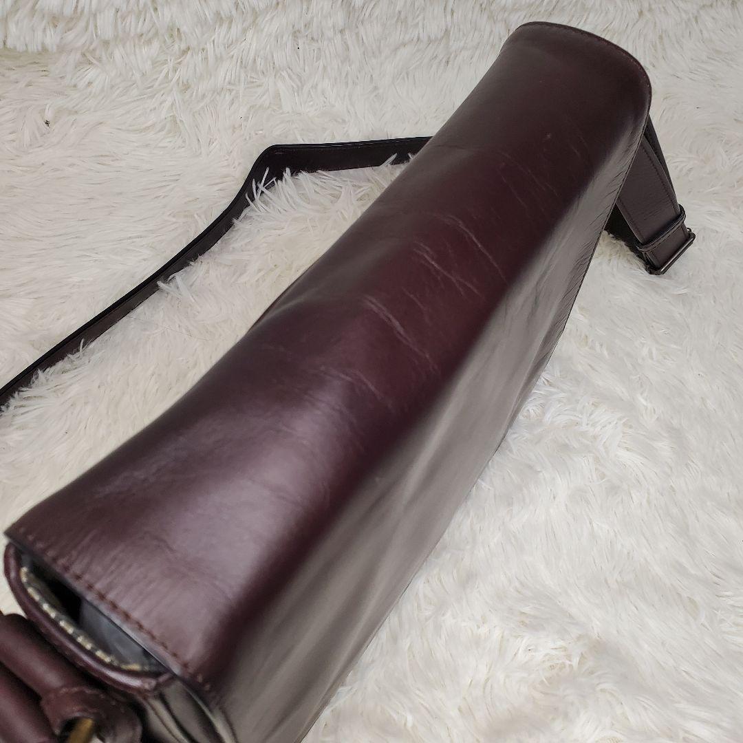 MOTHERHOUSE 牛革 ショルダーバッグ アンティーク ブラウン