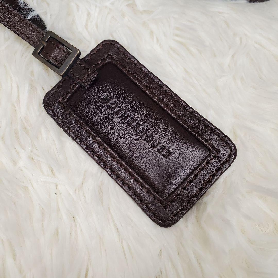 MOTHERHOUSE 牛革 ショルダーバッグ アンティーク ブラウン
