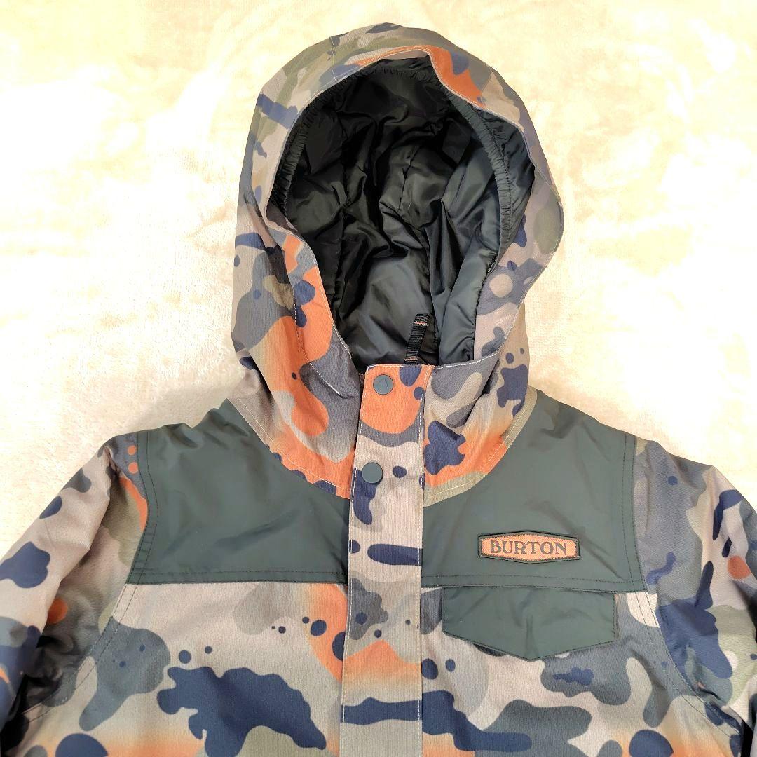 極美品 BURTON カモフラージュ ジャケット キッズM 140 スノーウェア