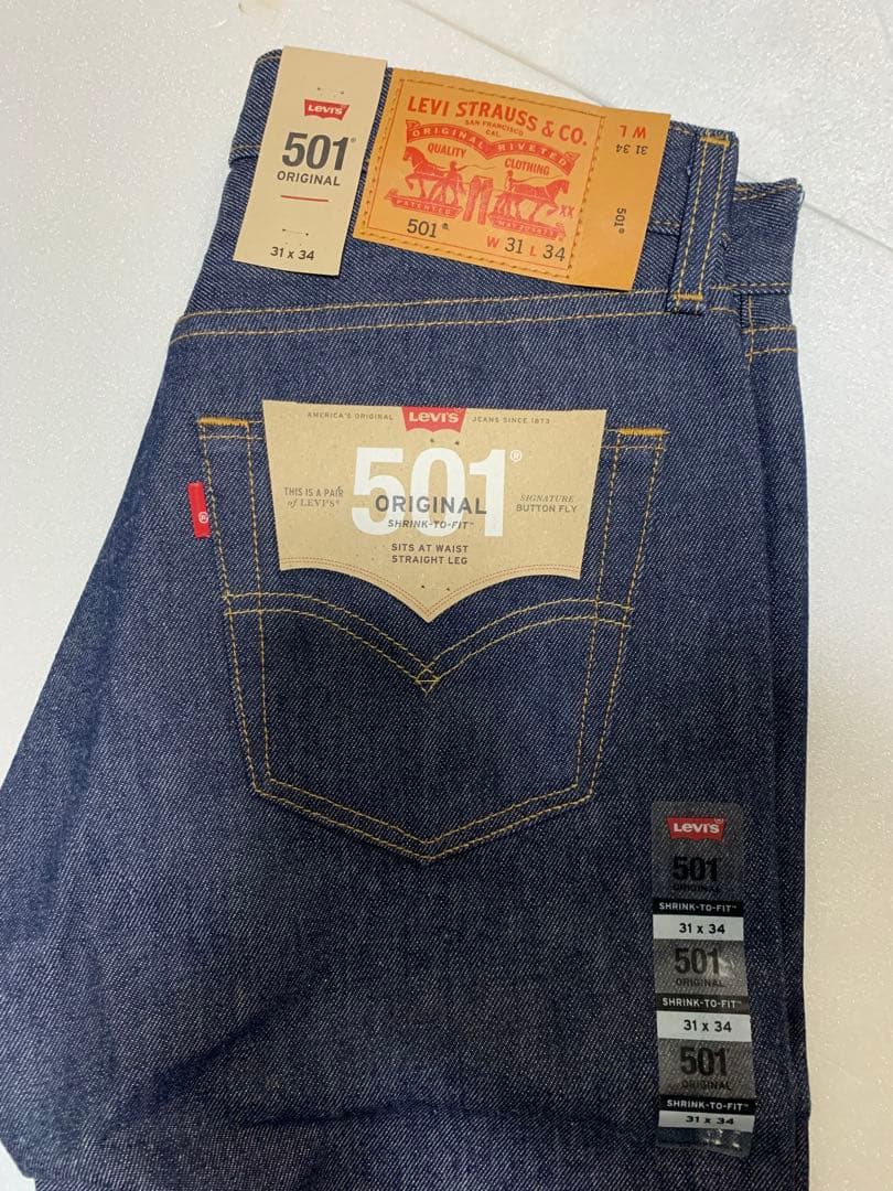 新品未使用　Levi's 501 リジット アメリカ流通モデル W31-L34