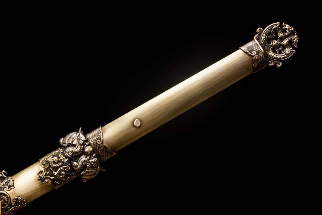 神嘯環首唐刀-模様鋼 古兵器 武具　刀装具　日本刀　模造刀 居合刀