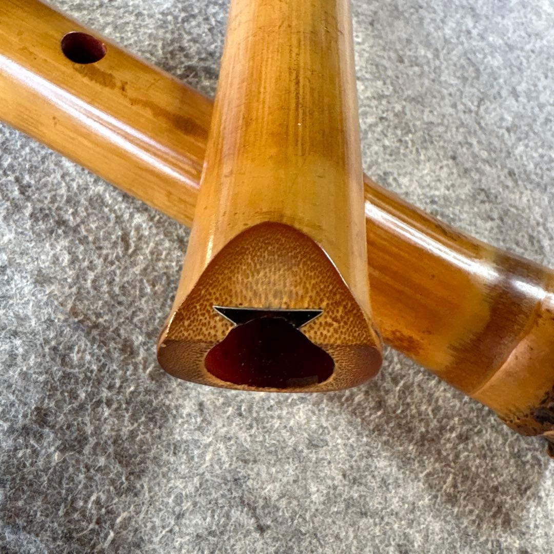 260尺八　一尺八寸管月山銘