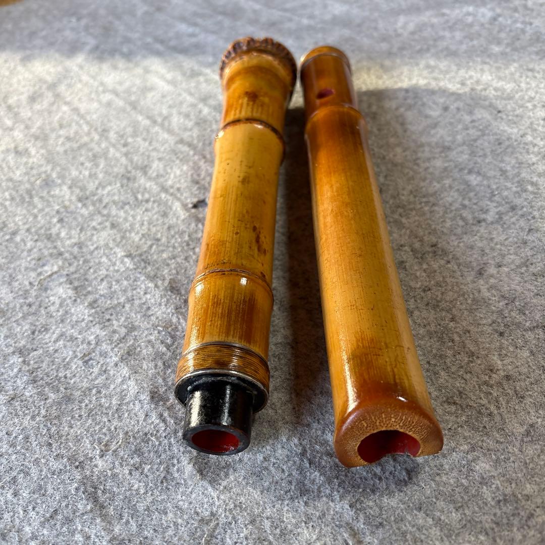 260尺八　一尺八寸管月山銘