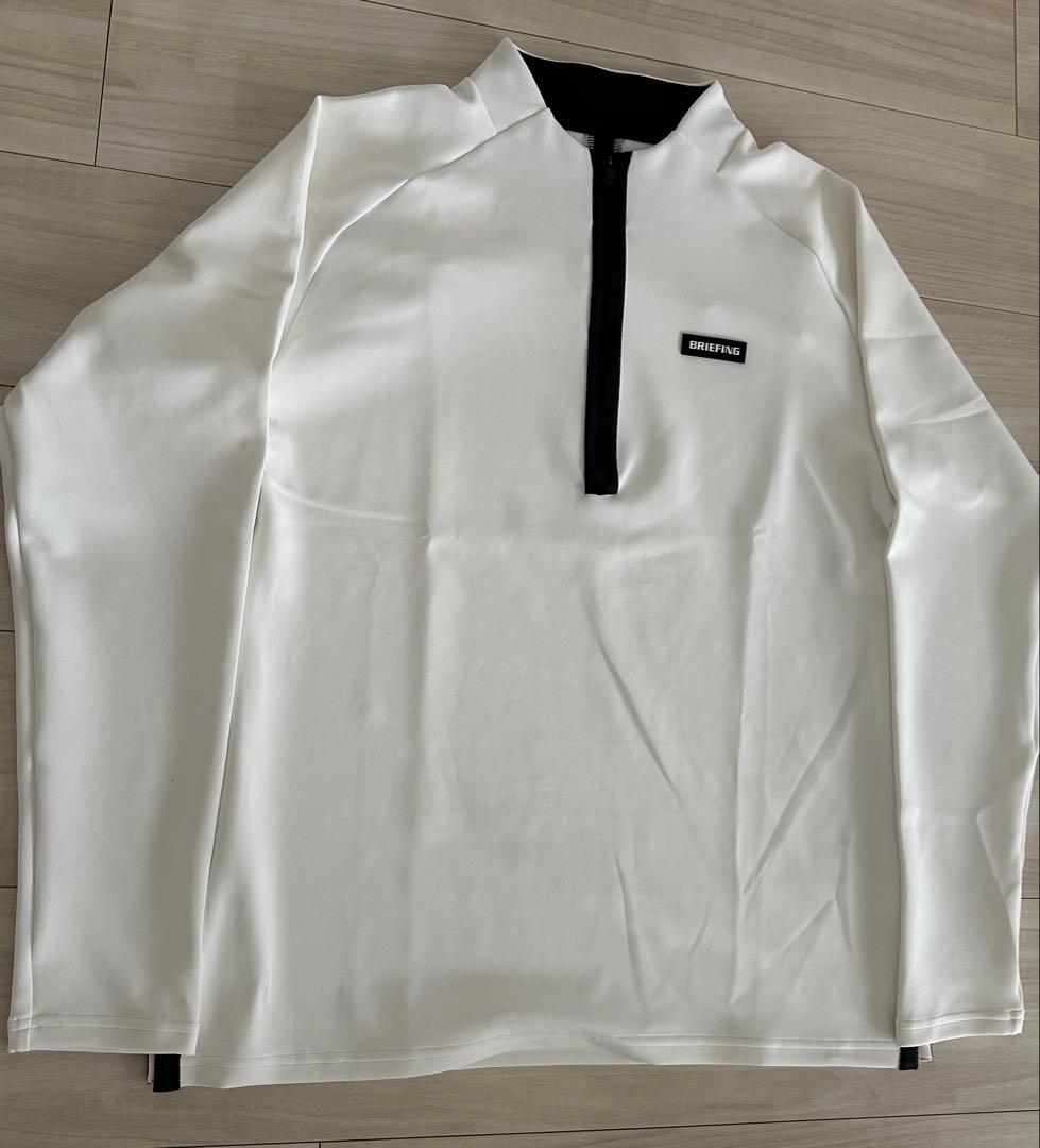 ブリーフィング ハーフジップシャツ M ホワイト 新品未使用品