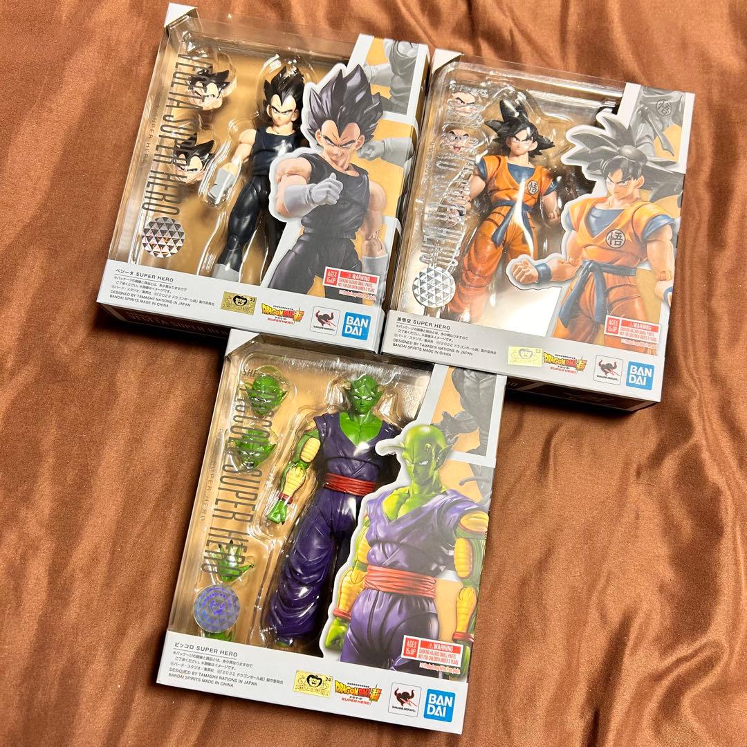 ドラゴンボール超　スーパーヒーロー　フィギュアーツ3体セット
