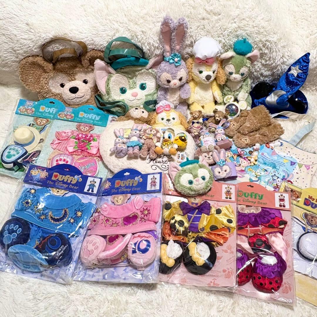 ディズニー　ダッフィー　ステラルー　ぬいぐるみバッジ　コスチューム　まとめ売り