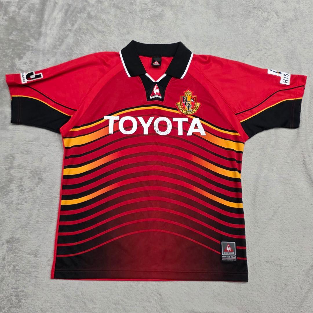 名古屋グランパス　01-02　ユニフォーム　M-L　ルコックスポルティフ　レッド