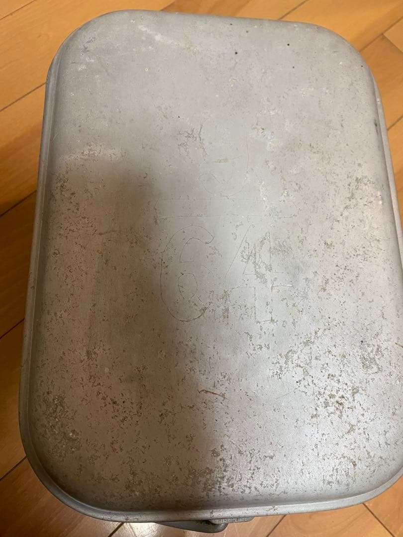 戦時中 バッカン アルミ製 レトロ アンティーク 軍用品 飯缶 当時物