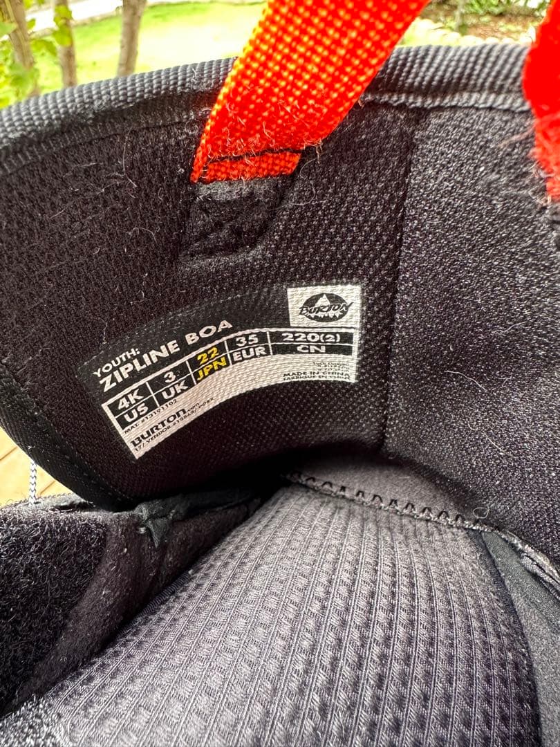 BURTON ZIPLINE BOA 22cm キッズ　子供用　ユース