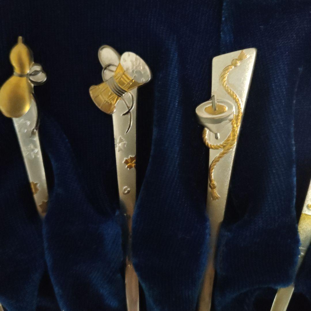 は*る様 純銀楊枝5本セット 新品箱付き