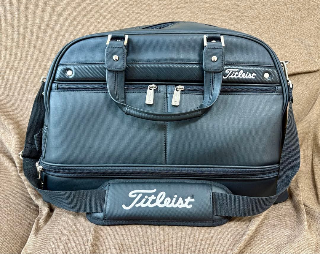 【美品】Titleist ブラック ボストンバッグ