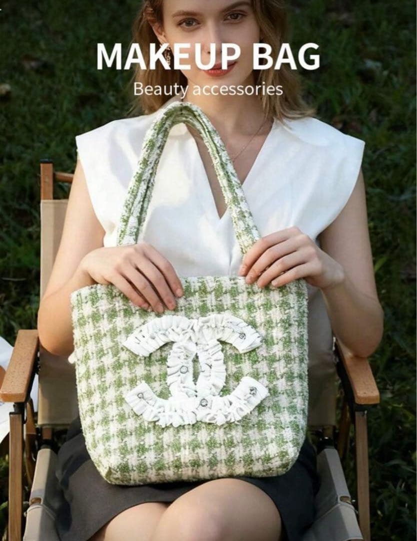 ジ*ョ様 CHANEL フリル　トートバッグ シャネルノベルティ　ハンドバッグ