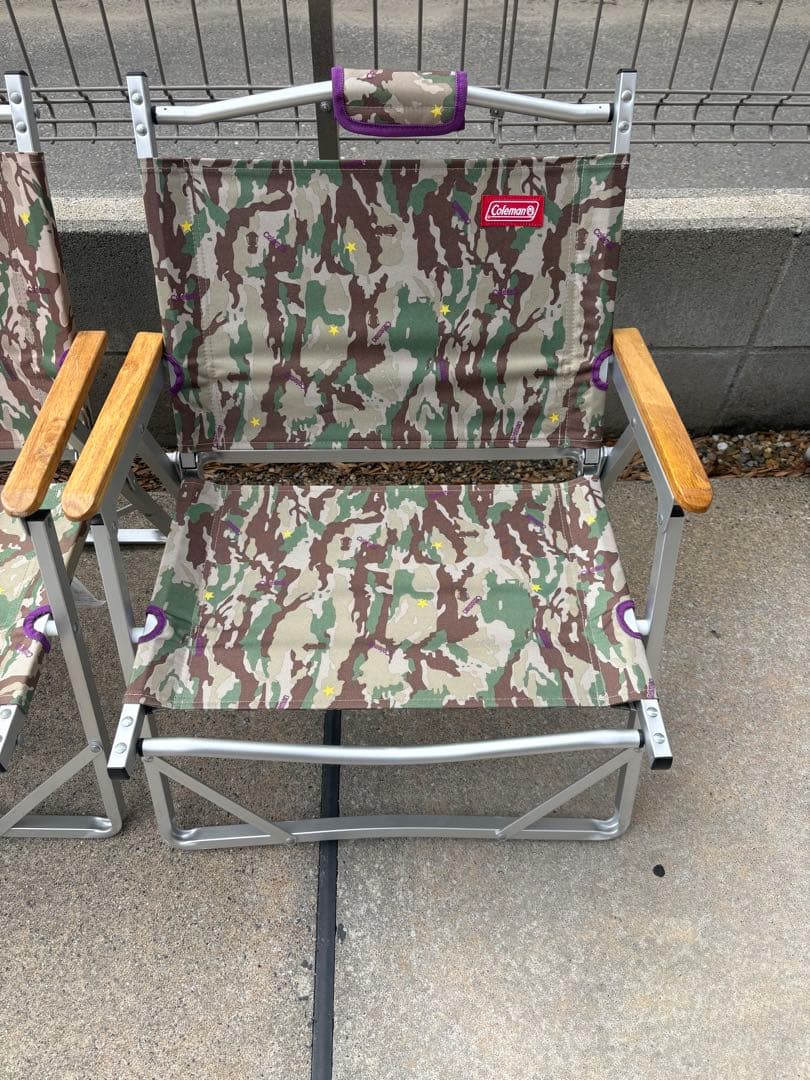 三脚セット コールマン コンパクトフォールディングチェア カモ 迷彩 廃盤品