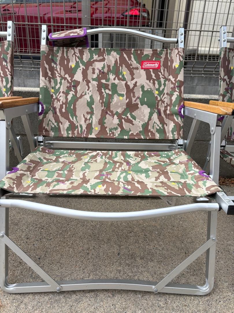 三脚セット コールマン コンパクトフォールディングチェア カモ 迷彩 廃盤品