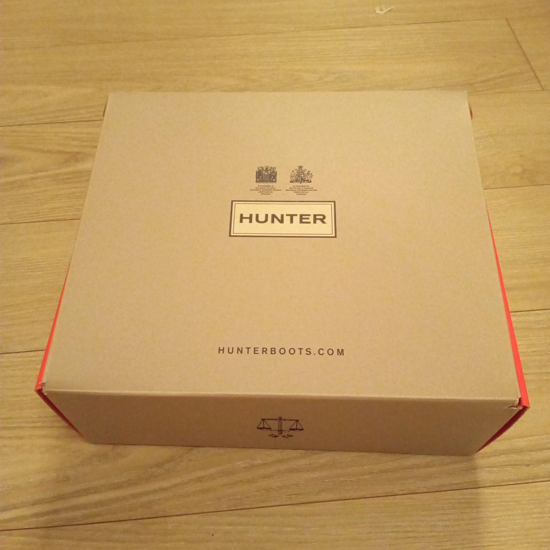 ハンター　チェルシーブーツ黒　UK5 24センチ