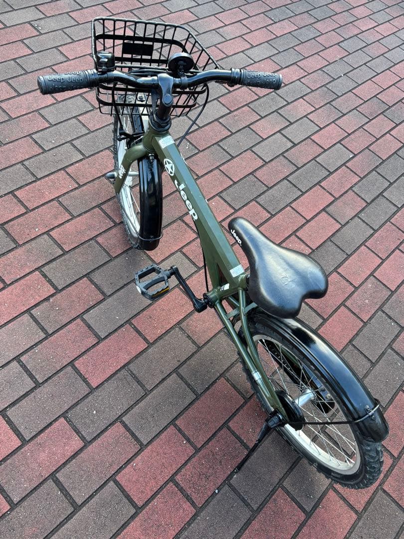 Jeepキッズ自転車(18㌅)お引き取り限定[配達可能]