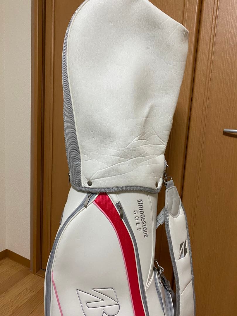 ブリヂストン ゴルフバッグ ホワイト/ピンク