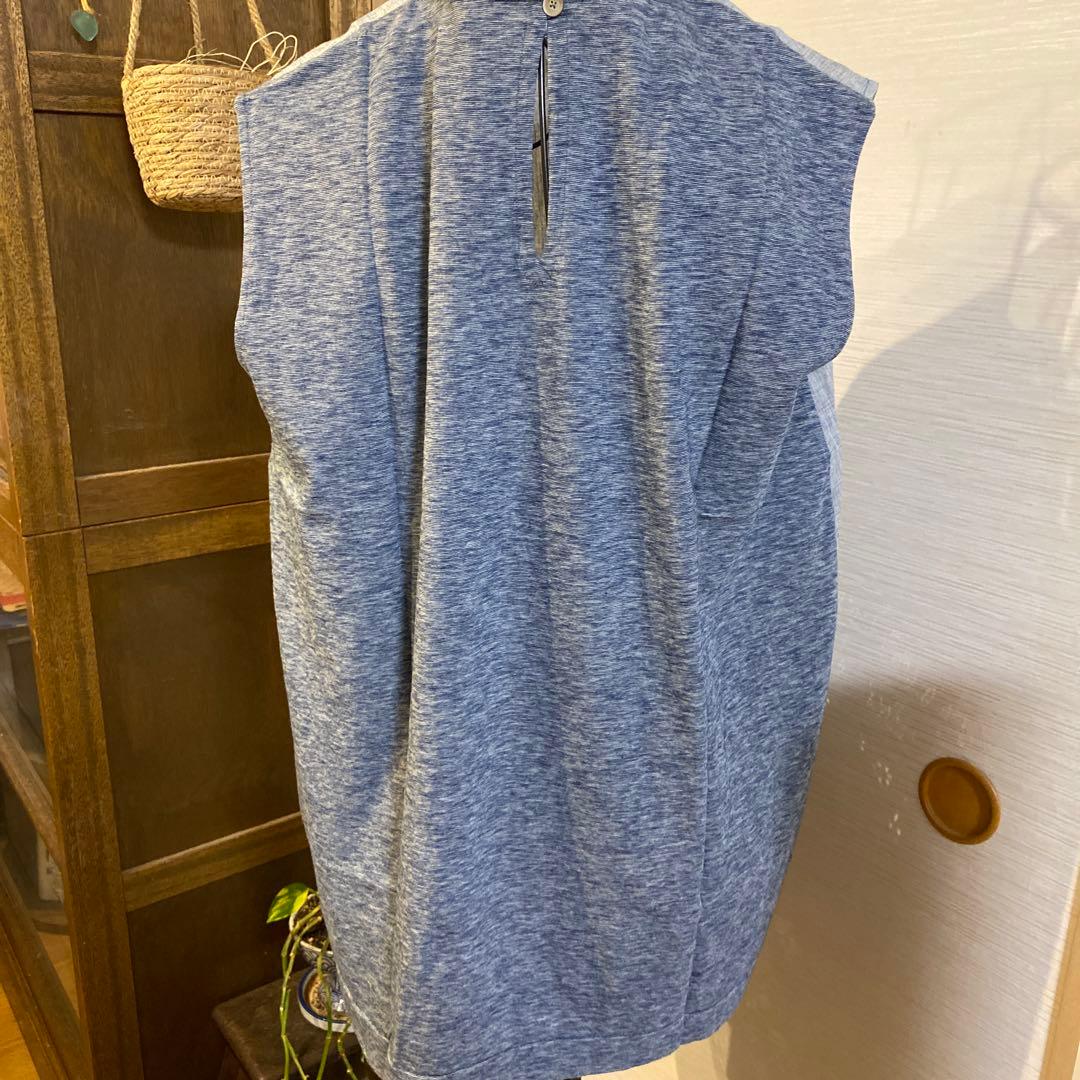 45r インディゴはけ目カットワーク✖️天竺キャミソール新品タグ付