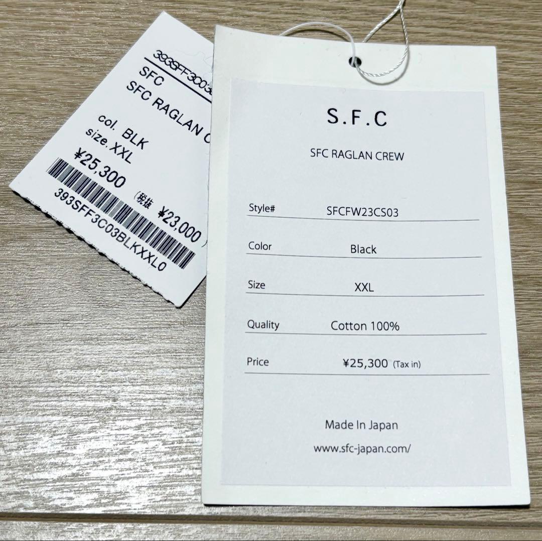 【美品】S.F.C SFC RAGLAN CREW XXL