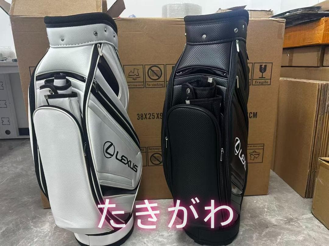 【訳あり】レクサス ゴルフ キャディバッグ ゴルフバッグ 2色選択