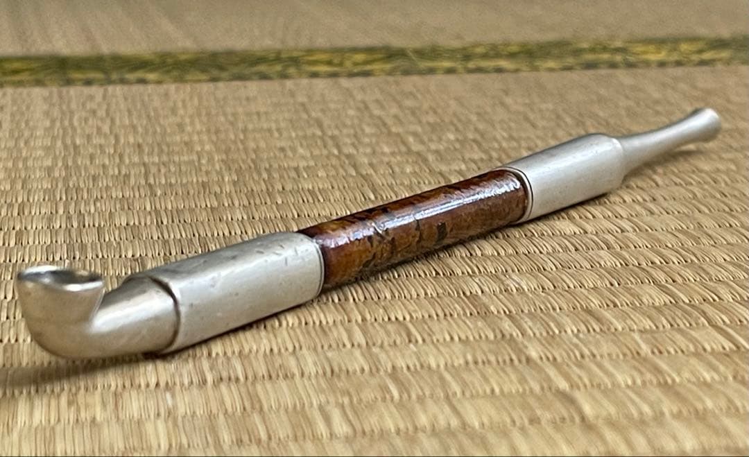 純銀　キセル　煙管　木箱有　30g