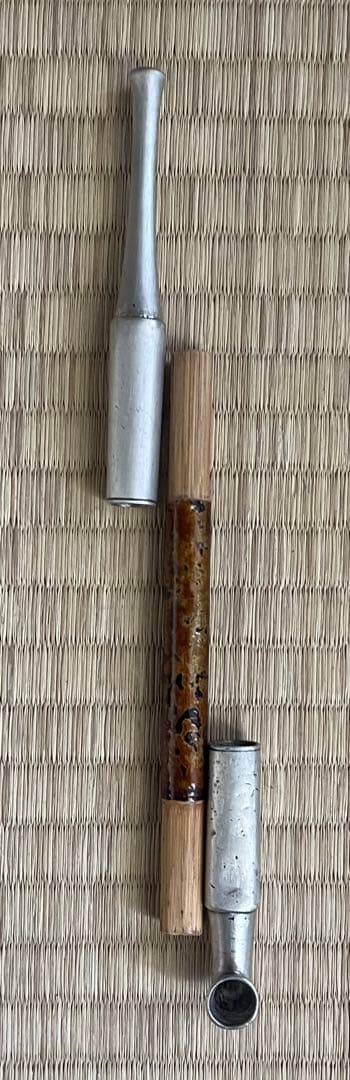 純銀　キセル　煙管　木箱有　30g