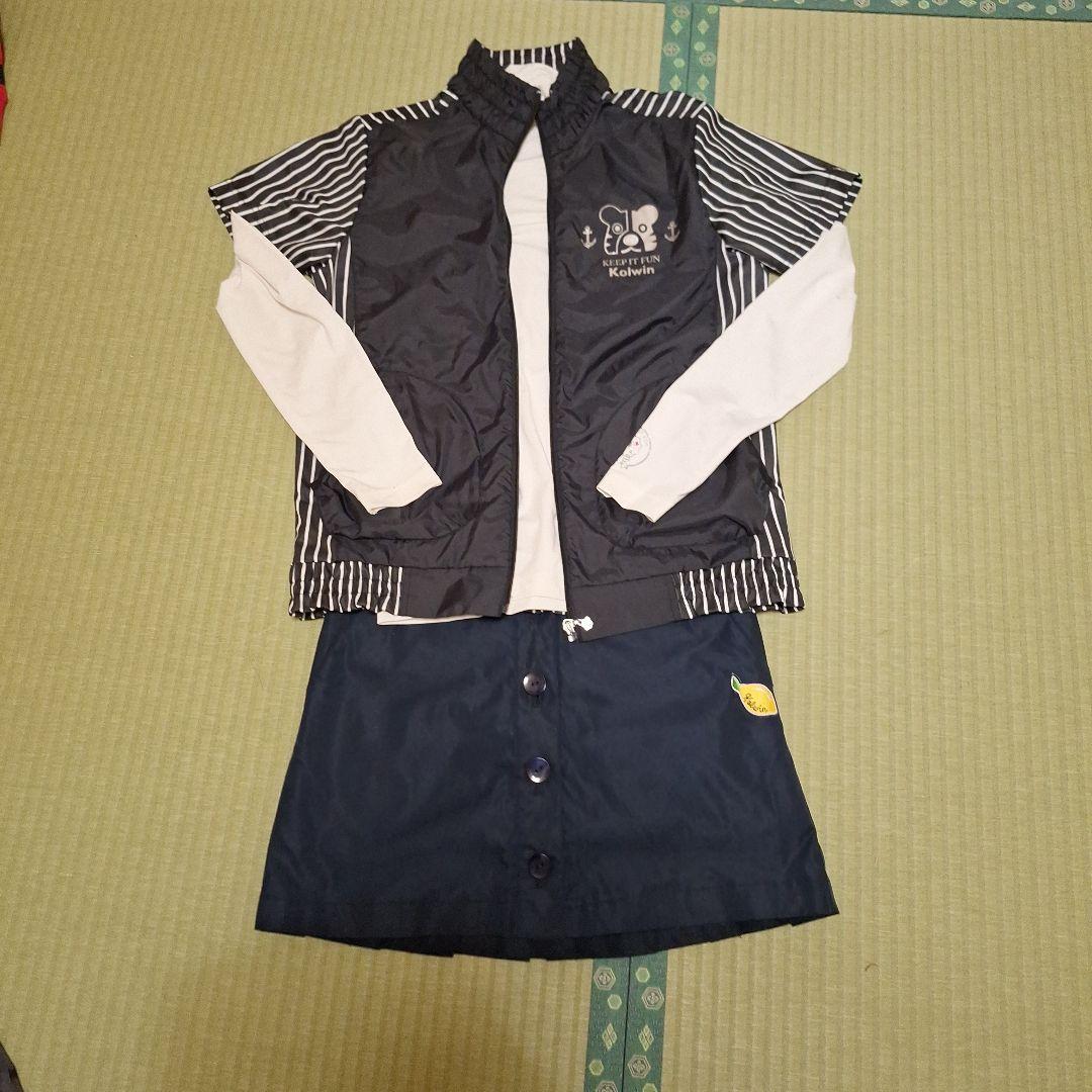 Kolwin ストライプジャケットとインナー、スカートセット　Mサイズ