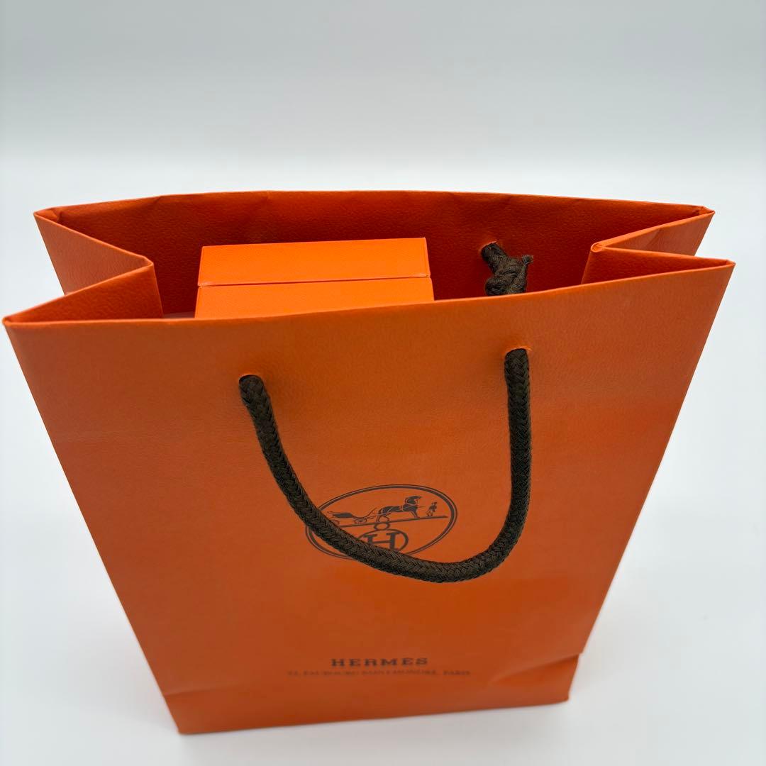 HERMES 空箱のみ ギフトBOX オレンジ 袋付き ショッパー 長方形