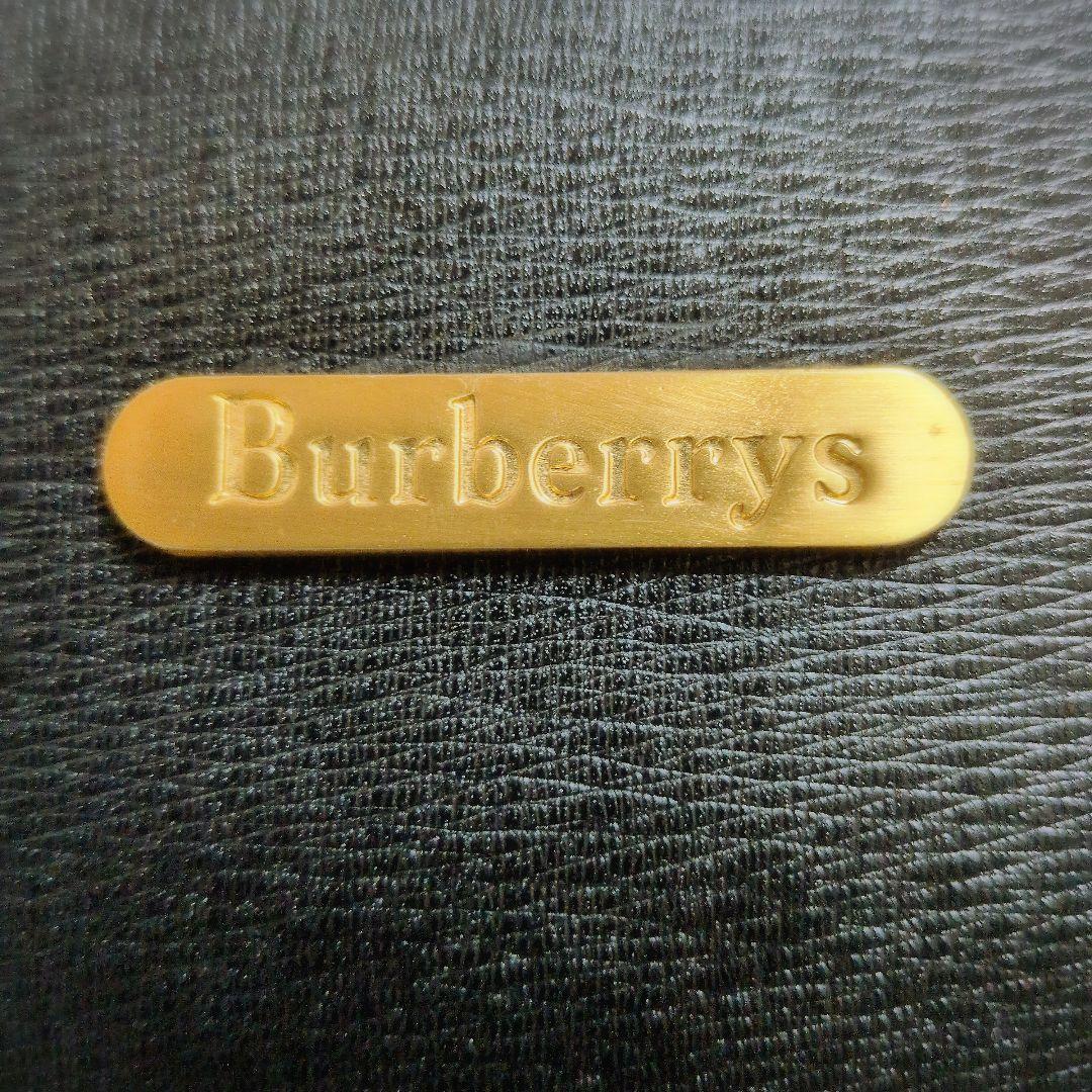 Burberry バーバリー Burberrysロゴ 金ロゴ ビジネス　黒