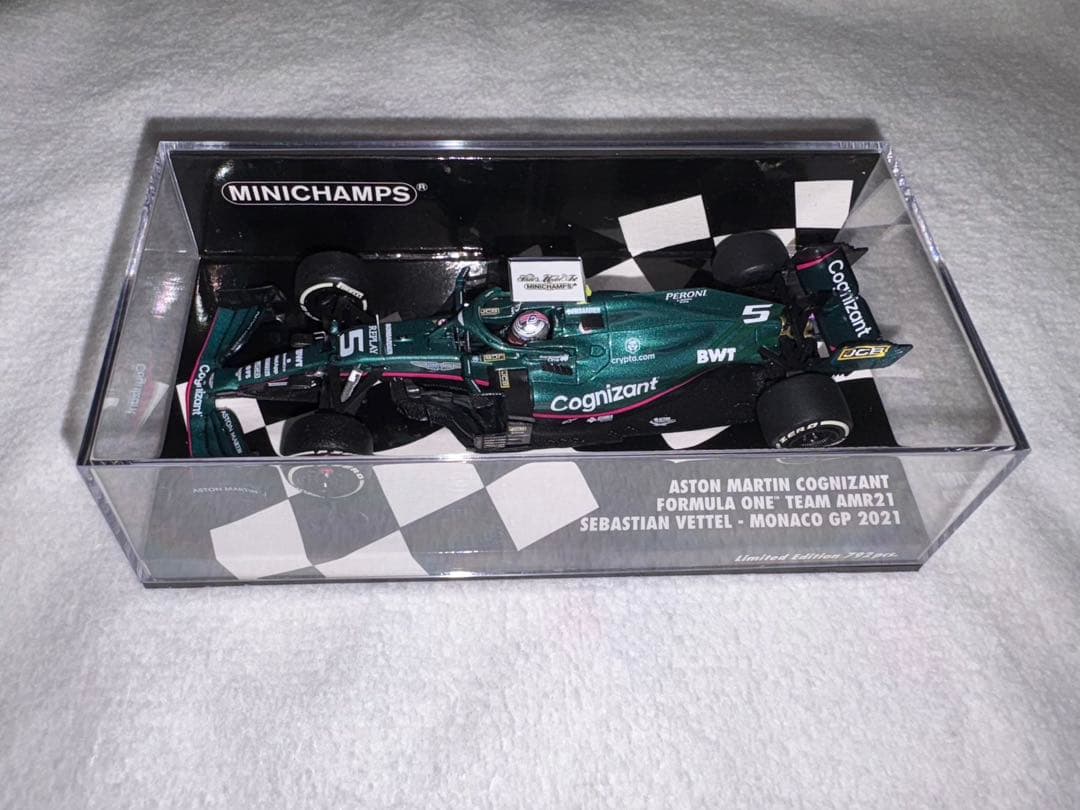 ミニチャンプス　1/43 S.ベッテル 2021 モナコGP