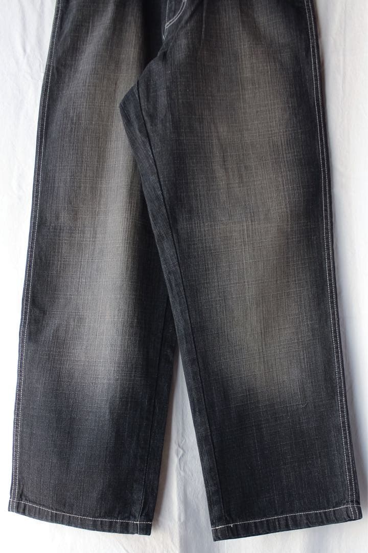 90s SOUTHPOLE ワイドデニム バギーパンツ USA古着 S W29黒