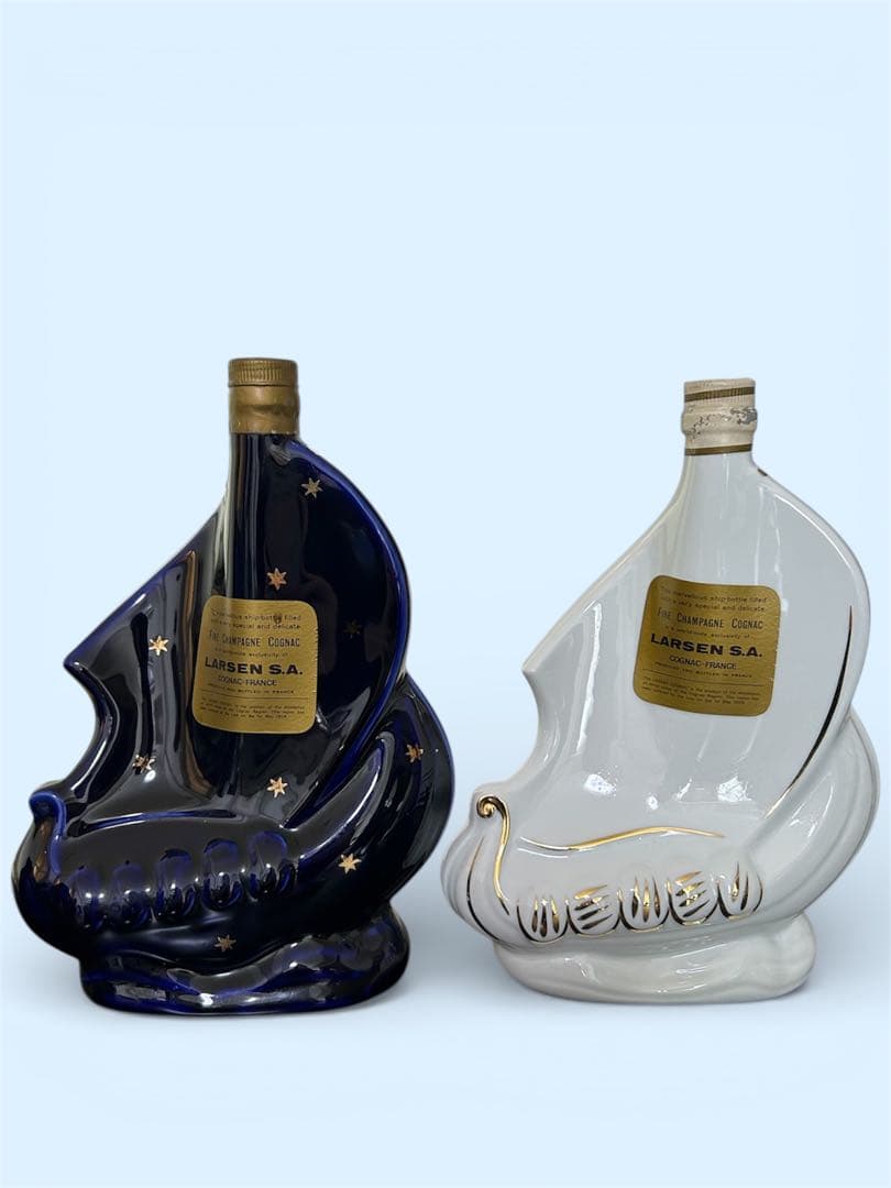 未開栓★コニャック７本セット　ドゥニ・ムニエ　ナポレオン　サンペ　ラーセン　ゴデ