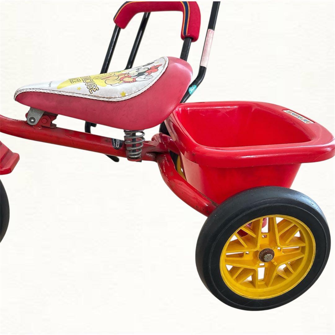 【来月に処分予定】Disney ディズニー　昭和平成レトロ音楽が鳴る子供用三輪車