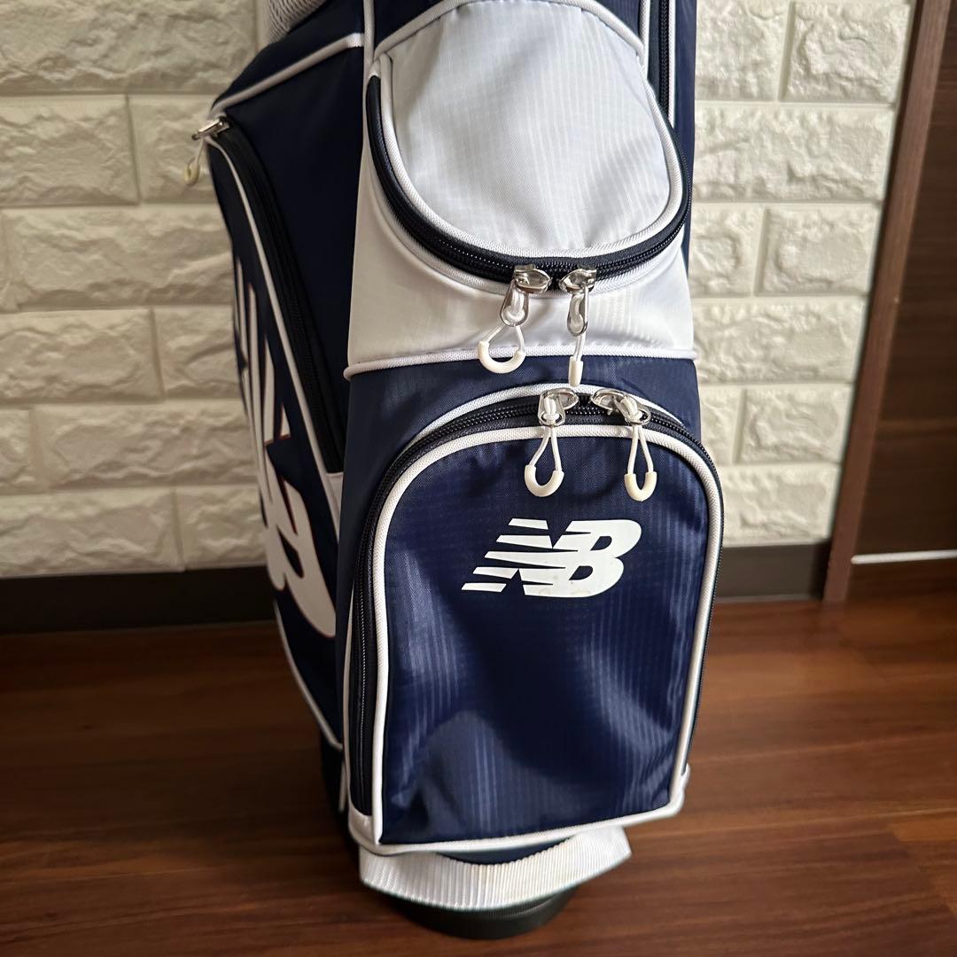 ニューバランス リップストップ 軽量 ハーフキャディバッグ 7.5型 ネイビー