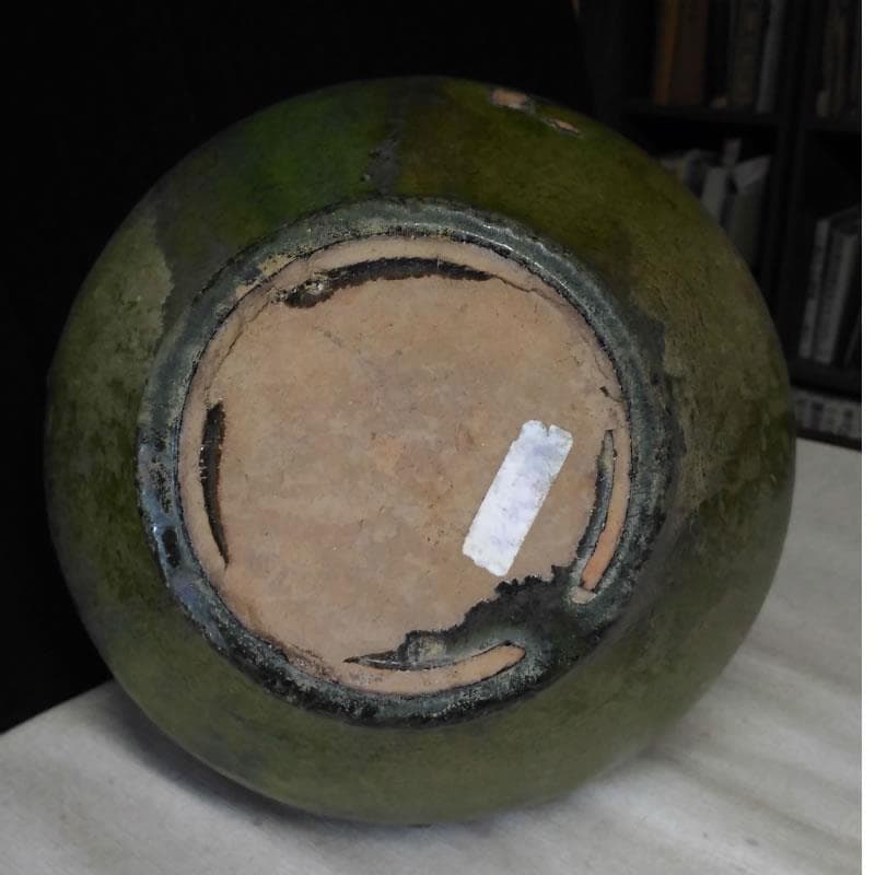 c194 中国 漢 緑釉 壺 漢時代 中国古玩