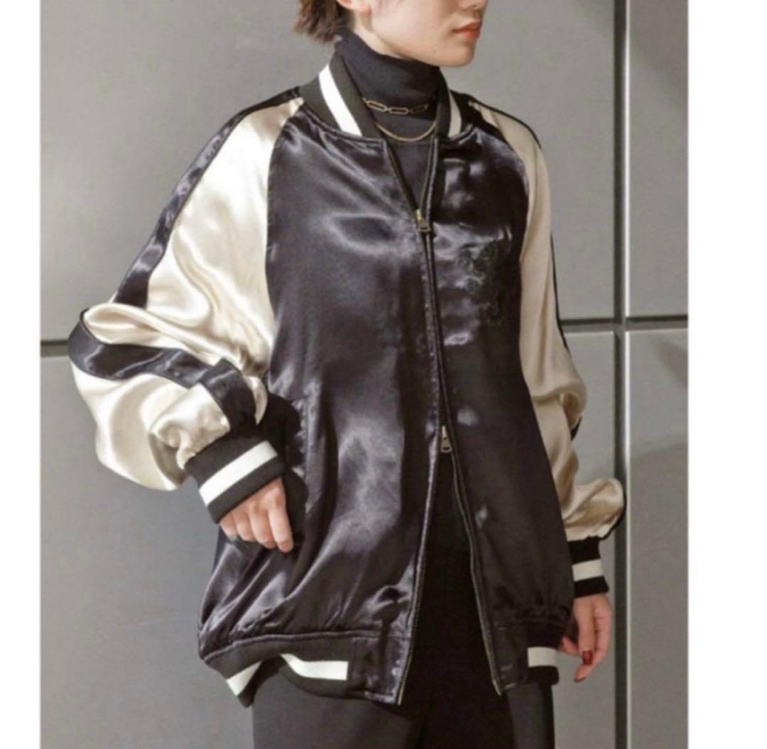 APSTUDIO COUTURE D`ADAM 別注バイカラーサテン ジャケット